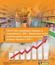 ТОП 35 FMCG ритейлеров Украины по товарообороту, 2019 г. Финансовые итоги развития рынка продовольственной розницы Украины в 2019 г.