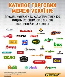 Каталог торгових мереж України: Профілі, контакти та характеристики 170 роздрібних операторів сектору food-ритейлу та дрогері