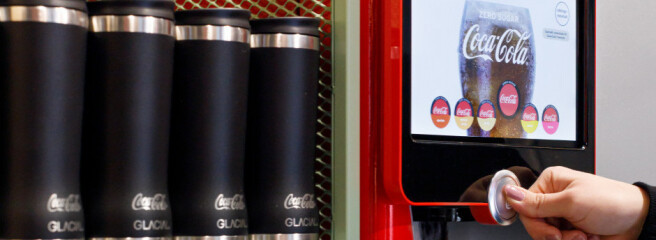 Coca-Cola тестирует автомат для розлива бутылок