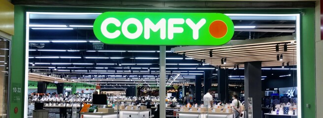 COMFY відновив роботу 63 магазинів з доставкою товарів до 17 міст через «Нову Пошту» та Glovo