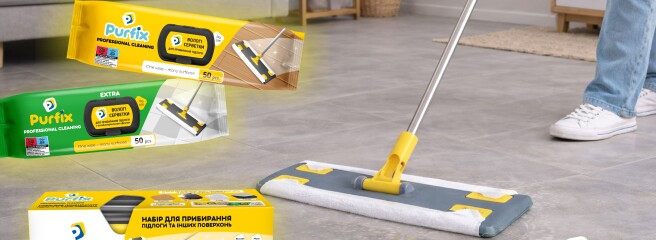 Sunvita Group запустила виробництво серветок для прибирання підлоги Purfix