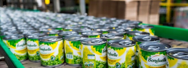 Французская компания-производитель овощных консервов Bonduelle передала российским военным продуктовые наборы