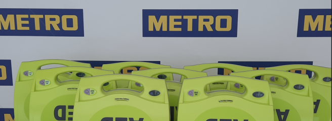 METRO Украина стала первой фуд-ритейл компанией в Украине, установившей дефибрилляторы во всех работающих торговых центрах