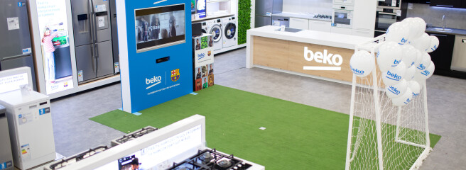 Открытие первой в Украине масштабной бренд-зоны beko в формате shop in shop