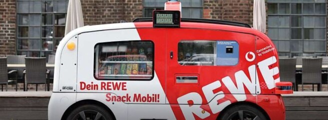 Rewe и Vodafone тестируют автономный снек-мобиль