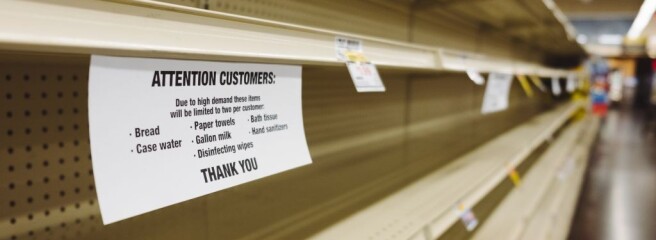 Коронакриза в американських магазинах: не вистачає основних продуктів харчування