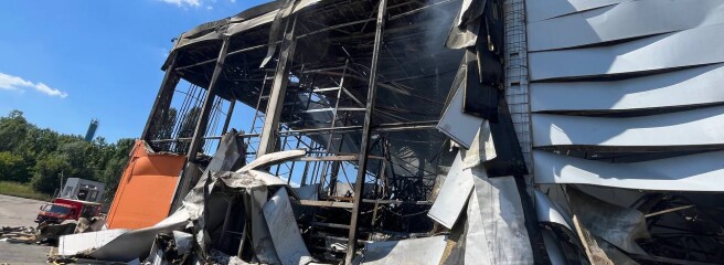 Внаслідок обстрілу постраждав один зі складів Denka Logistics, де зберігалися товари INTERTOP Ukraine